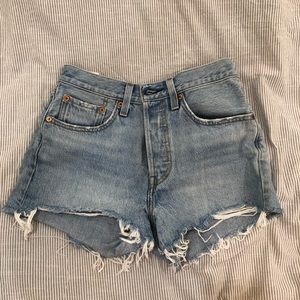 Levi’s 501 High Waisted Denim Shorts